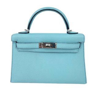 エルメス(Hermes)の新品未使用 B刻 HERMES エルメス Mini Kelly ミニケリー Bleu zephyr ブルーゼフィール PHW シルバー金具(ショルダーバッグ)