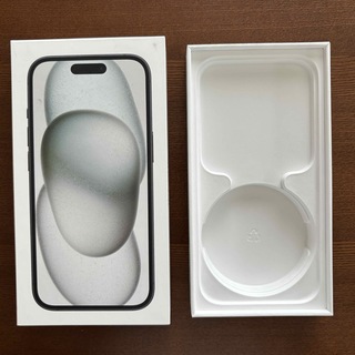 アップル(Apple)のiPhone15 空箱　iPhone15黒　ブラック　ブルー(iPhoneケース)