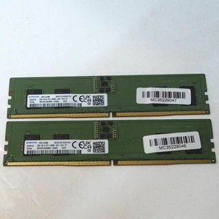 サムスン(SAMSUNG)の専用SAMSUNGメモリー16GB(8GBx2枚) DDR5 PC5-4800B(PCパーツ)