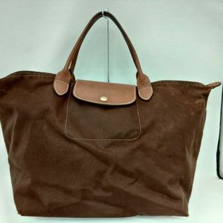 ロンシャン(LONGCHAMP)のロンシャン ナイロン ブラウン ハンドバッグ / ※ファスナー壊れあり(ハンドバッグ)