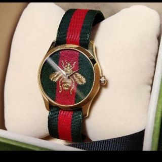 グッチ(Gucci)のグッチ タイムレス 腕時計 ゴールド ビー GUCCI 蜂 ベルト(腕時計(アナログ))