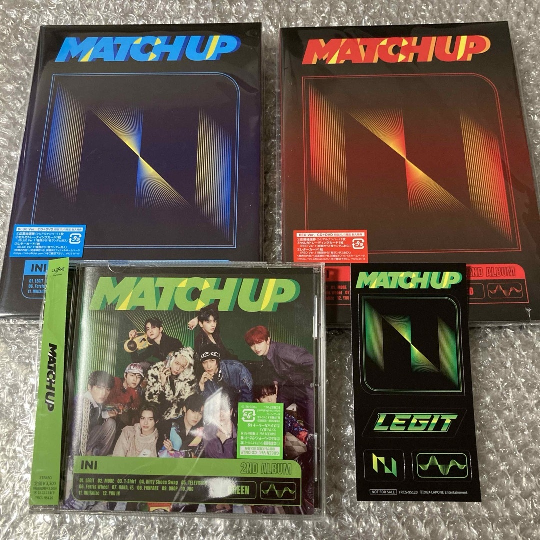 INI(アイエヌアイ)のINI MATCH UP CD DVD  3形態 エンタメ/ホビーのCD(K-POP/アジア)の商品写真