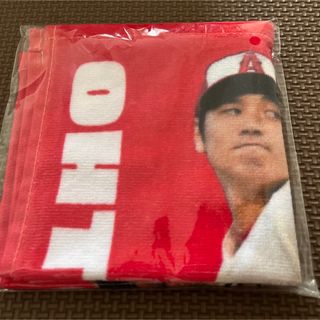 メジャーリーグベースボール(MLB)の大谷翔平　タオルハンカチ［投］(記念品/関連グッズ)