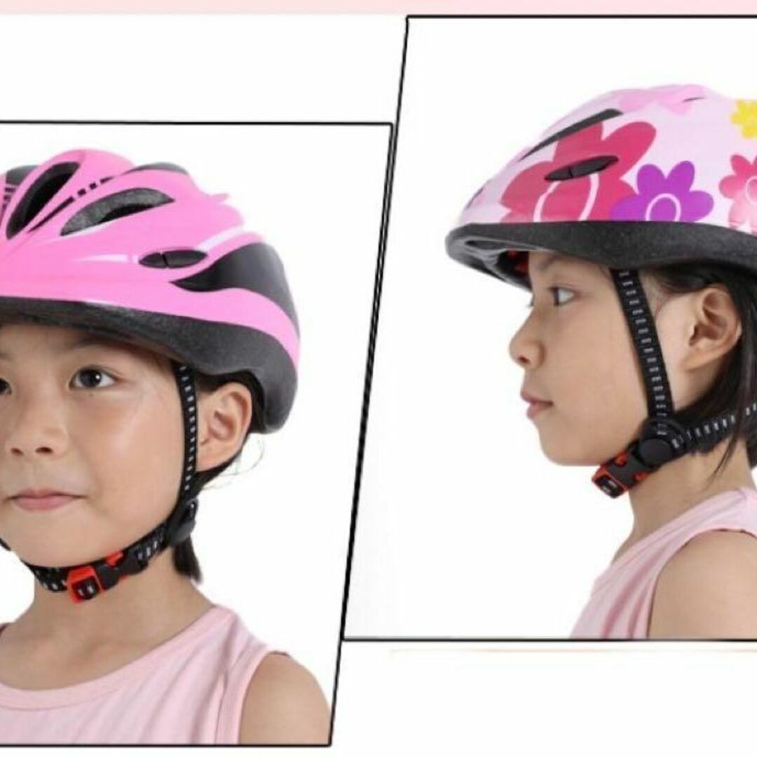 ヘルメット キッズ 自転車 軽量 安全 スポーツ レジャー 防具 子供 スポーツ/アウトドアの自転車(その他)の商品写真