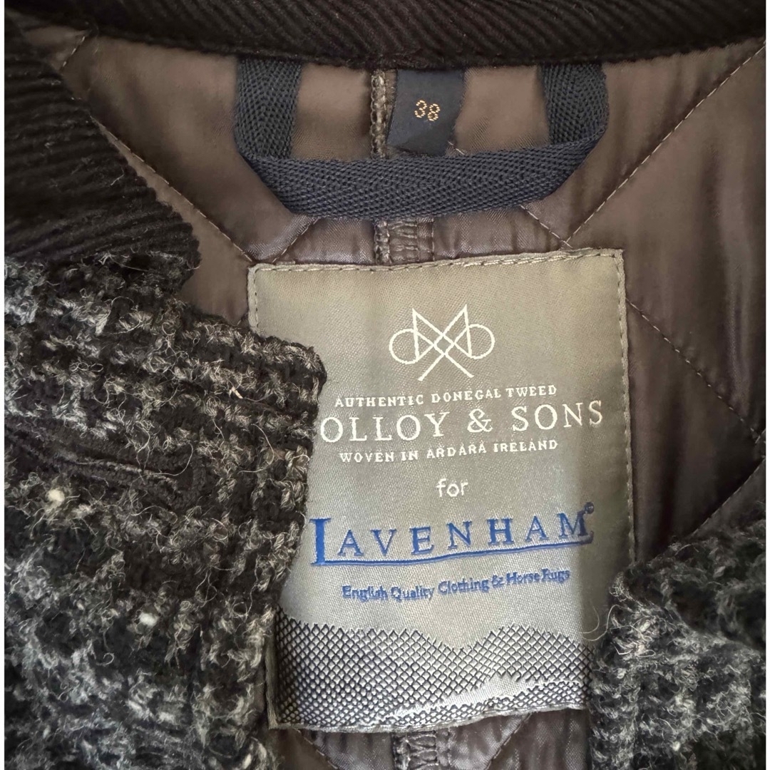 LAVENHAM(ラベンハム)の美品　ラベンハム　ツィードコート レディースのジャケット/アウター(ロングコート)の商品写真