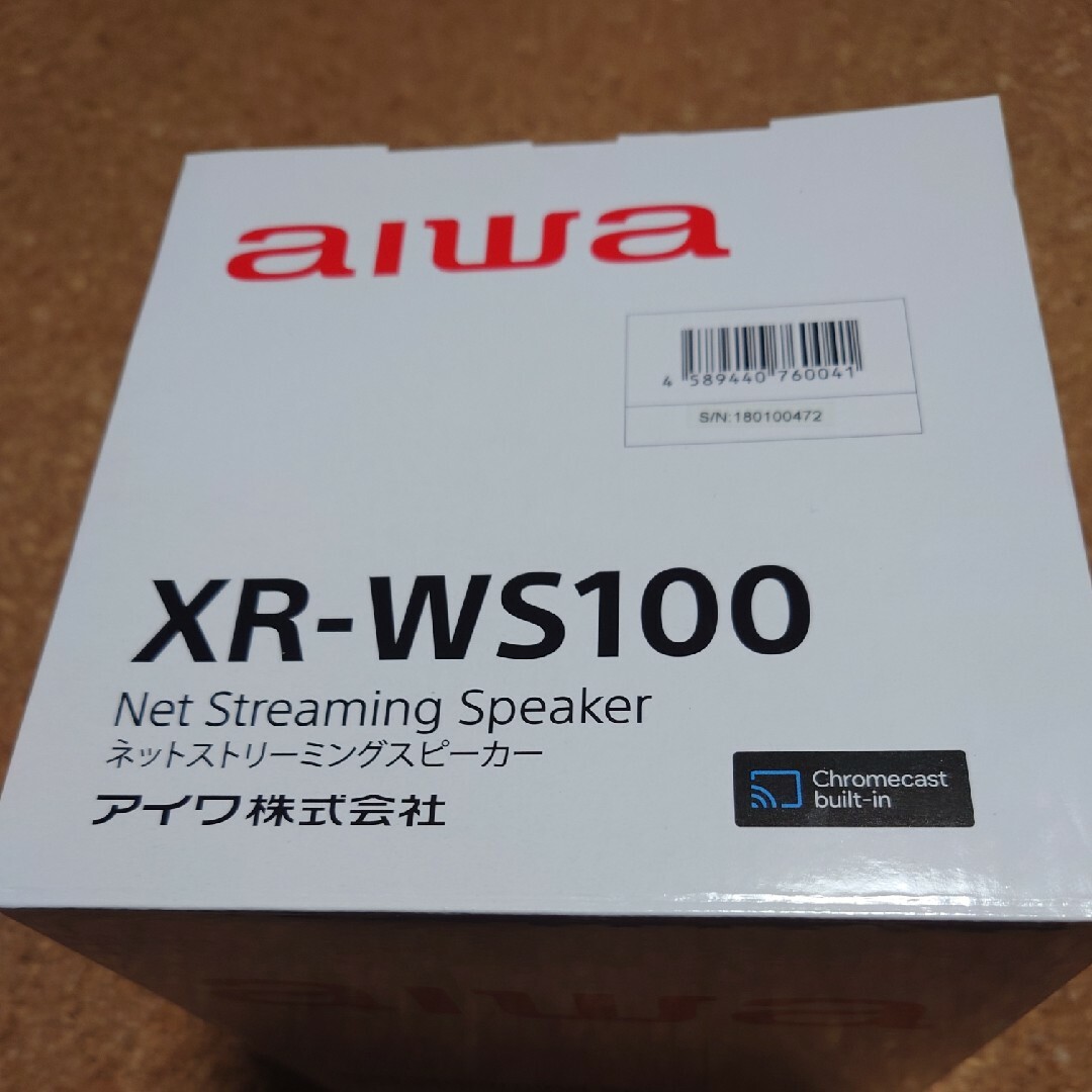 aiwa(アイワ)のアイワAIWA Bluetoothスピーカー Wi-Fi対応 XR-WS100 スマホ/家電/カメラのオーディオ機器(スピーカー)の商品写真