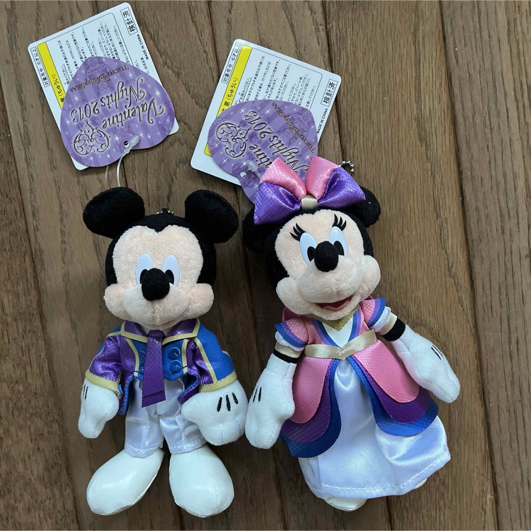 Disney(ディズニー)のＴＤＳ東京ディズニーシー☆バレンタインナイト ２０１３　ミッキー＆ミニー　ぬいば エンタメ/ホビーのおもちゃ/ぬいぐるみ(キャラクターグッズ)の商品写真