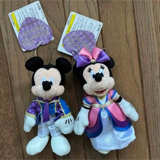 ディズニー(Disney)のＴＤＳ東京ディズニーシー☆バレンタインナイト ２０１３　ミッキー＆ミニー　ぬいば(キャラクターグッズ)