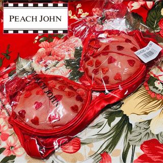 ピーチジョン(PEACH JOHN)の★PEACH JOHN★ハート柄刺繍ブラジャー★下着★バレンタイン クリスマス★(ブラ)