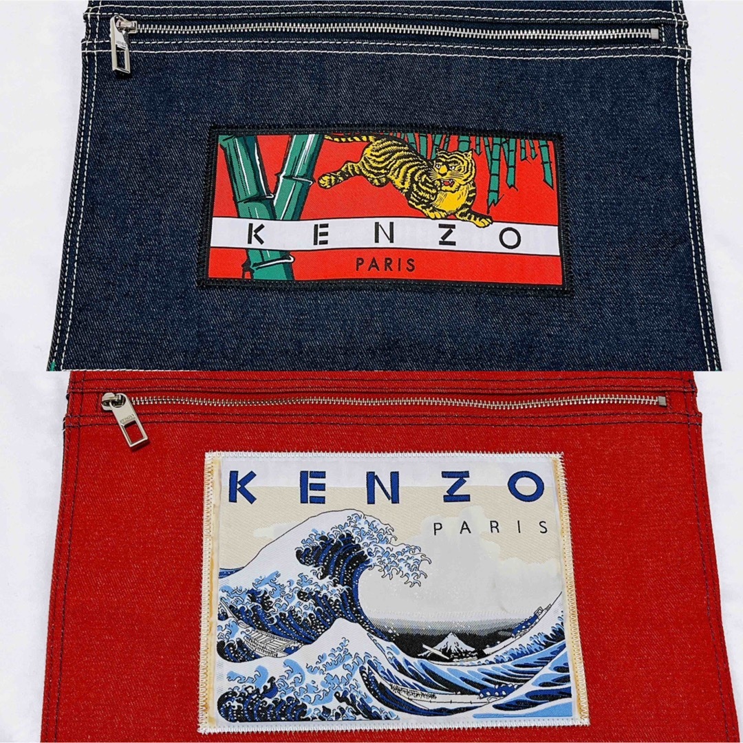 KENZO - KENZO クラッチバッグ 北斎タグ 虎 タイガー 富士山貴重