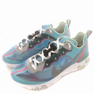 ナイキ(NIKE)のNIKE REACT ELEMENT 87 AQ1090-400 26cm 青(スニーカー)