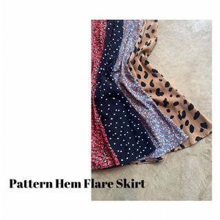 ルームサンマルロクコンテンポラリー(room306 CONTEMPORARY)のSALE room 306 Pattern Hem Flare Skirt (ロングスカート)