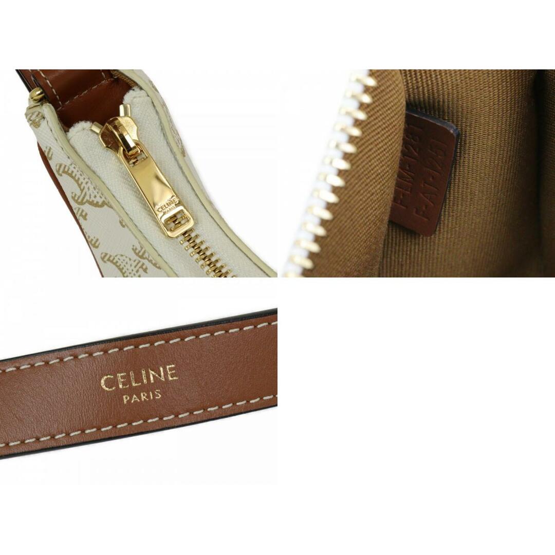 celine(セリーヌ)のCELINE　セリーヌ　AVAバッグ　193952BZJ.01BC　ホワイト×ブラウン　ハンドバッグ　トリオンフ　ペン跡あり　レディース　ギフト　プレゼント包装可【中古】松前R56号店 レディースのバッグ(メッセンジャーバッグ)の商品写真