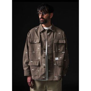 ダブルタップス(W)taps)のwtaps   ジャングルシャツ グレージュ クロスボーン(シャツ)