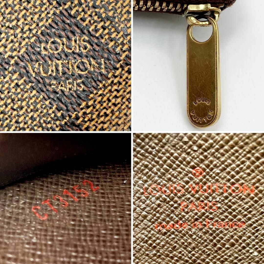 LOUIS VUITTON(ルイヴィトン)のルイヴィトン　ジッピーコインパース　コインケース　ダミエ　エベヌ　a-569 レディースのファッション小物(コインケース)の商品写真