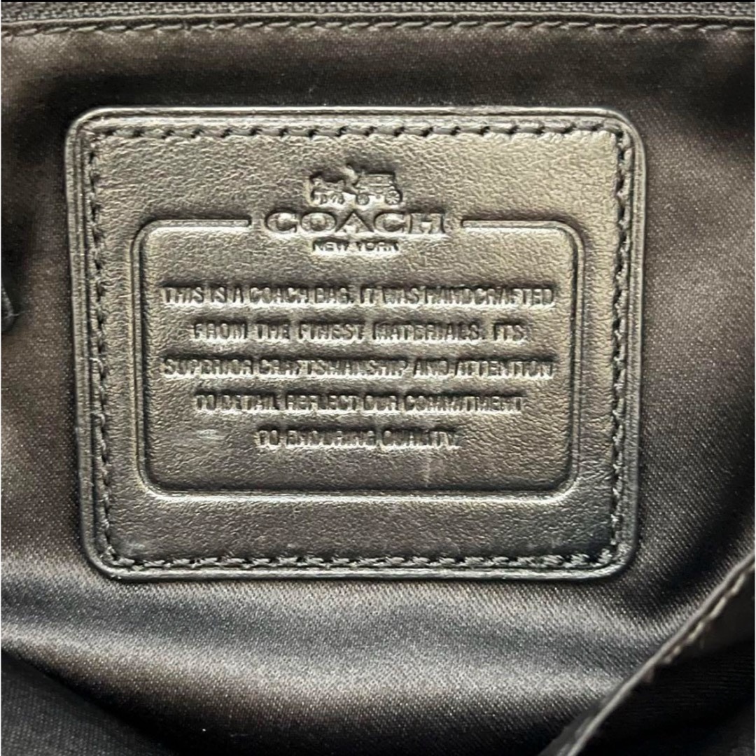 COACH(コーチ)のCOACH  コーチ　2way  ショルダーバッグ  ハンド　肩掛け　レザー　黒 レディースのバッグ(トートバッグ)の商品写真