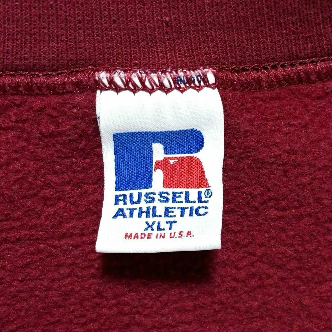 Russell Athletic(ラッセルアスレティック)の90s USA製古着　ラッセルアスレチック　無地スウェット　裏起毛　赤 メンズのトップス(スウェット)の商品写真