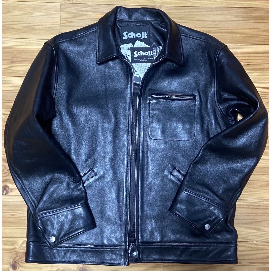 schott(ショット)のSchott LEATHER TRACKER JACKET/トラッカージャケット メンズのジャケット/アウター(レザージャケット)の商品写真