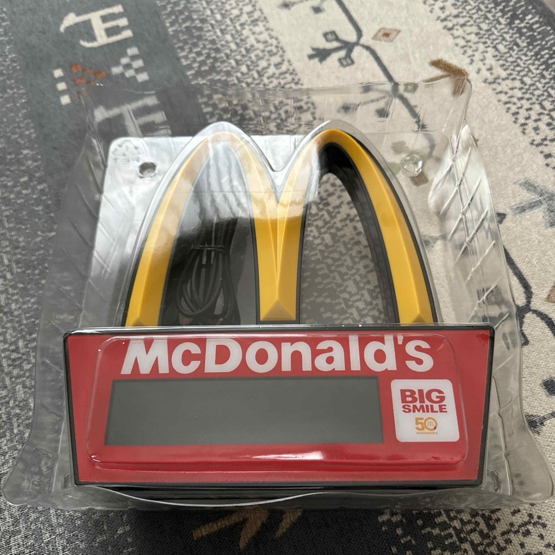 マクドナルド ゴールデンアーチLEDクロック ビッグスマイル50th マクドナルド ゴールデンアーチLEDクロック ビッグスマイル50th