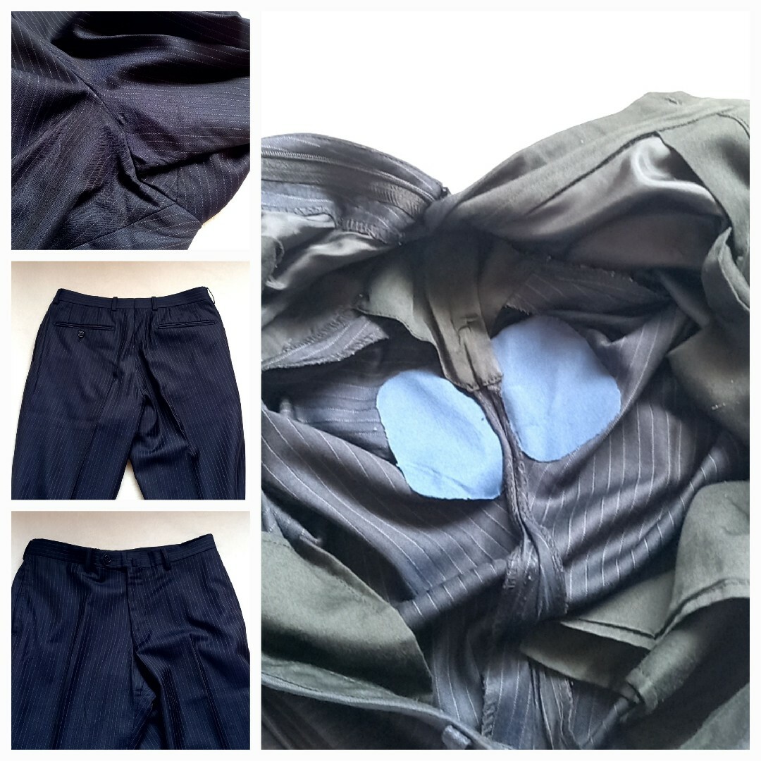 Mitsumine(ミツミネ)のミツミネ　MITSUMINE　ロロピアーナ　セットアップ ストライプ　ネイビー メンズのスーツ(セットアップ)の商品写真