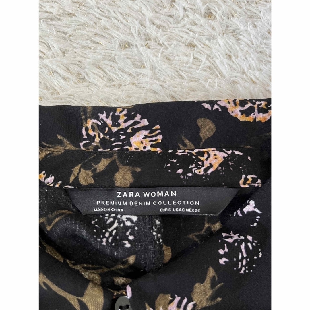 ZARA - 美品 ZARA ザラ ロングワンピース ワンピース 花柄 黒 ZARA - 美品 ZARA ザラ ロングワンピース ワンピース 花柄 黒