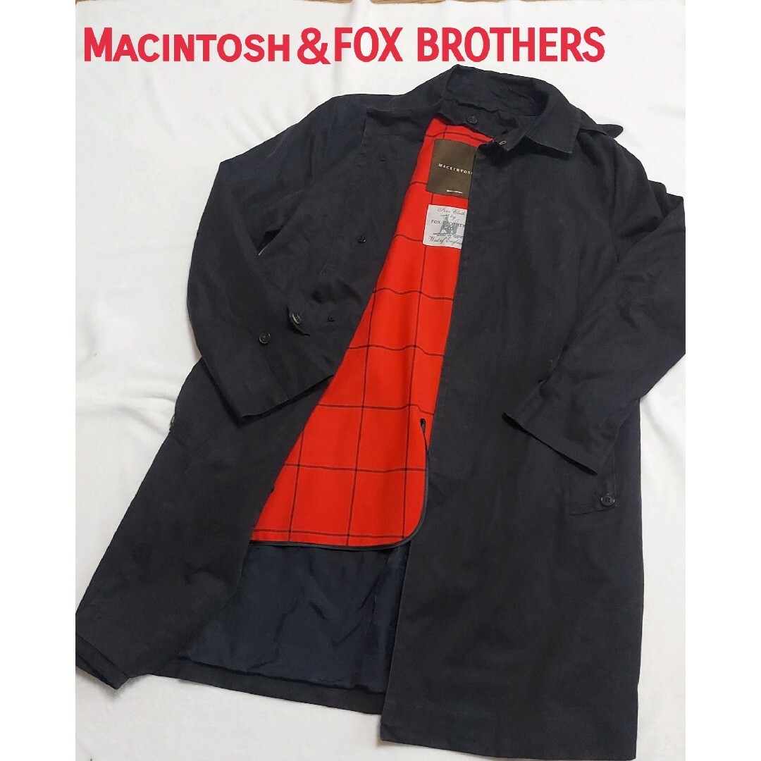 MACKINTOSH(マッキントッシュ)のマッキントッシュ＆フォクスブラザーズ トレンチコート ライナー付 38 M 黒 メンズのジャケット/アウター(トレンチコート)の商品写真