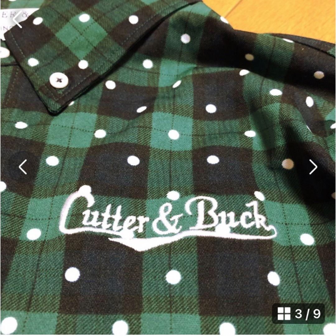 CUTTER & BUCK(カッターアンドバック)の美品　cutter&buck長袖ポロシャツ LL スポーツ/アウトドアのゴルフ(ウエア)の商品写真