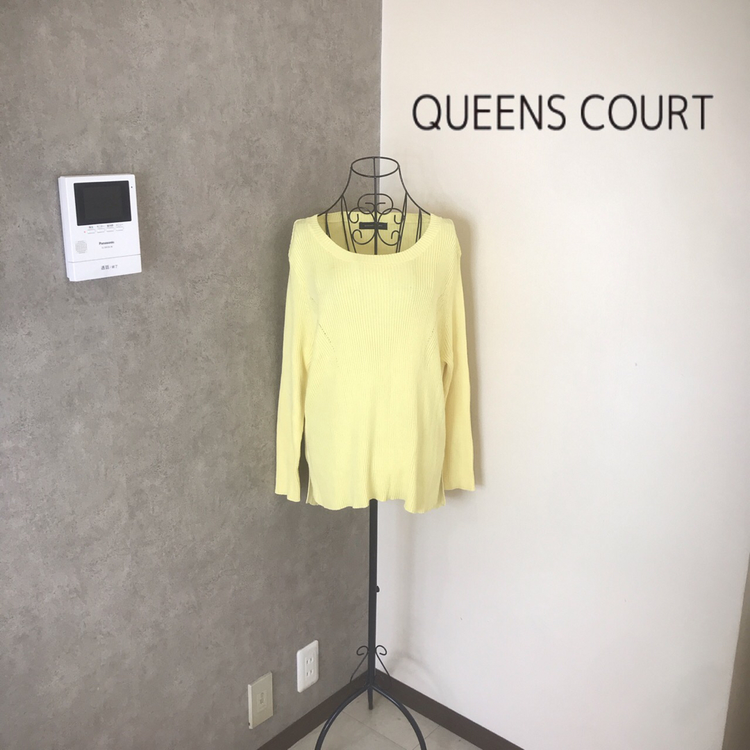 QUEENS COURT(クイーンズコート)のクイーンズコート♡2〜3度着用　ニット　大きいサイズ レディースのトップス(ニット/セーター)の商品写真