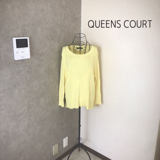 クイーンズコート(QUEENS COURT)のクイーンズコート♡2〜3度着用　ニット　大きいサイズ(ニット/セーター)