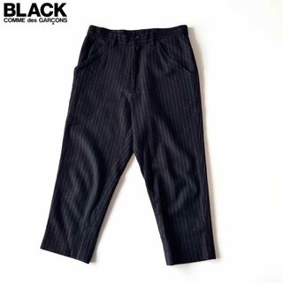 ブラックコムデギャルソン(BLACK COMME des GARCONS)のブラックコムデギャルソン ウールフランネルクロップドパンツ XS(カジュアルパンツ)