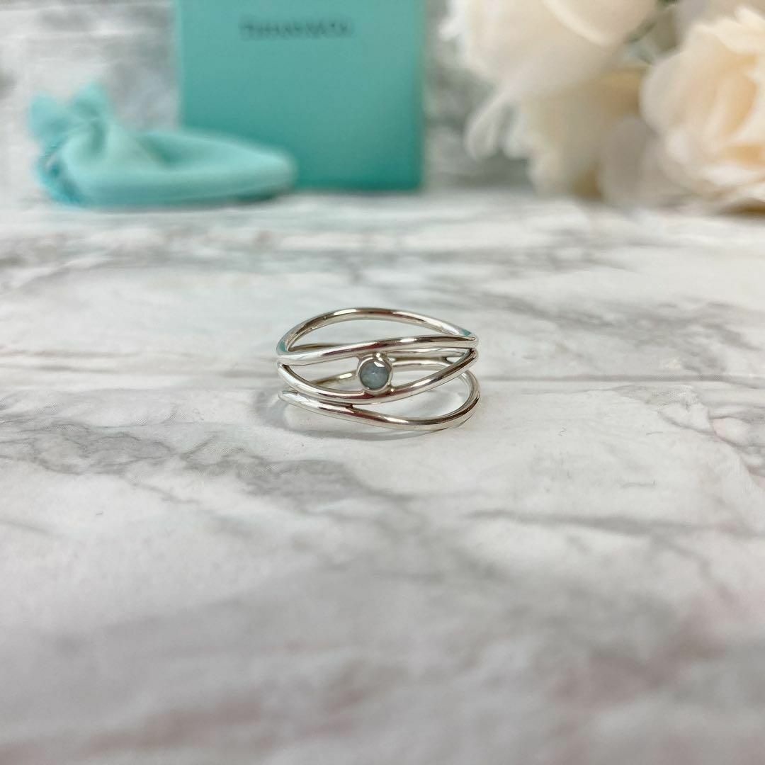 Tiffany & Co. - 【13号】ティファニー 925 ウェーブ 3ロウ Tiffany & Co. - 【13号】ティファニー 925 ウェーブ 3ロウ