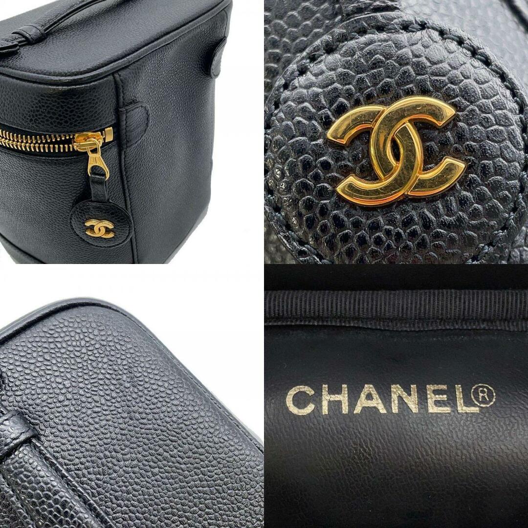 CHANEL(シャネル)のシャネル バニティバッグ ココマーク キャビアスキン 縦型 A01998 CHANEL バッグ 化粧ポーチ コスメポーチ 黒 レディースのファッション小物(ポーチ)の商品写真