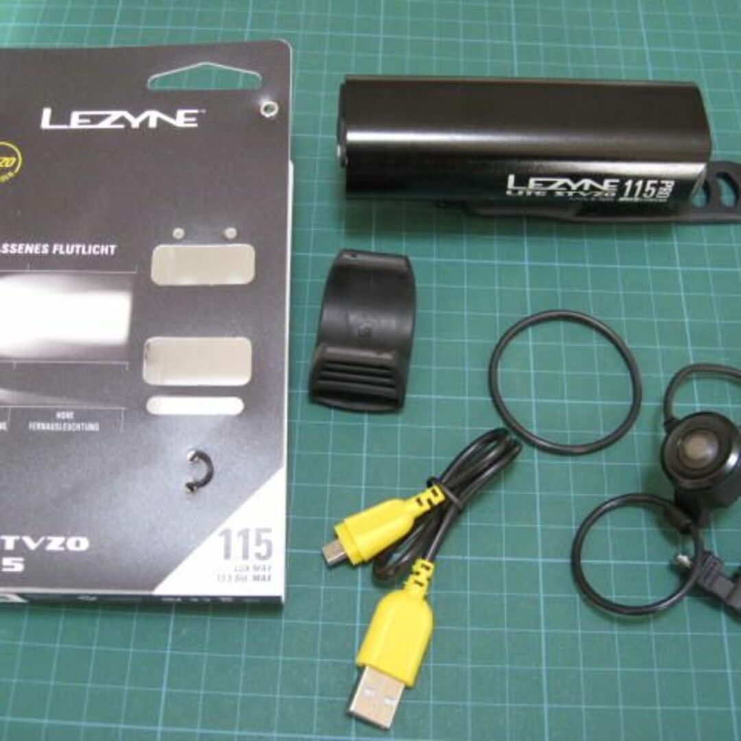 LEZYNE　レザイン　 フロントライト 　 LITE　STVZO　PRO115 スポーツ/アウトドアの自転車(パーツ)の商品写真