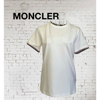 モンクレール(MONCLER)のMONCLERモンクレール トリコロールスリーブ Tシャツ 表記Sサイズ(Tシャツ(半袖/袖なし))