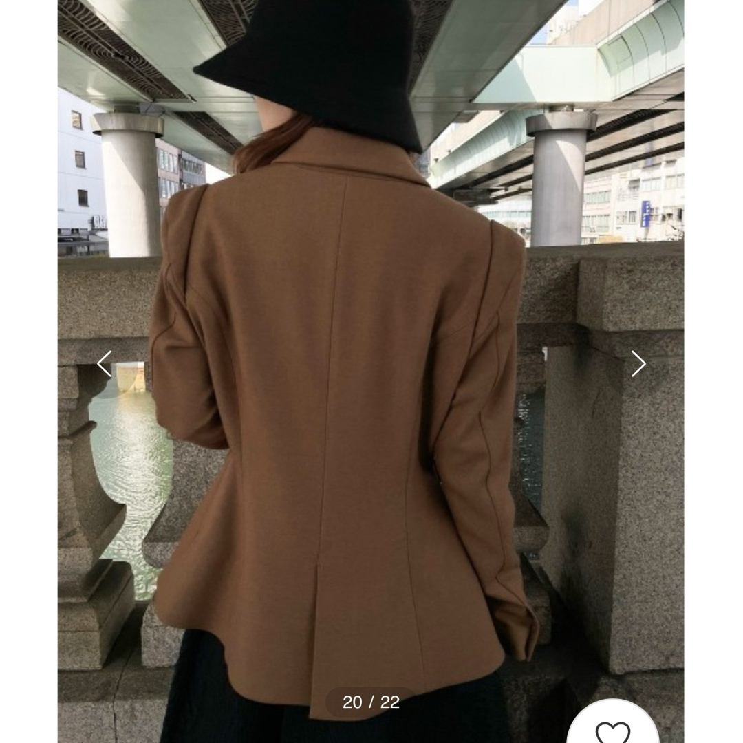 Ameri VINTAGE(アメリヴィンテージ)のWAIST SHAPE FLARE JACKET レディースのジャケット/アウター(テーラードジャケット)の商品写真