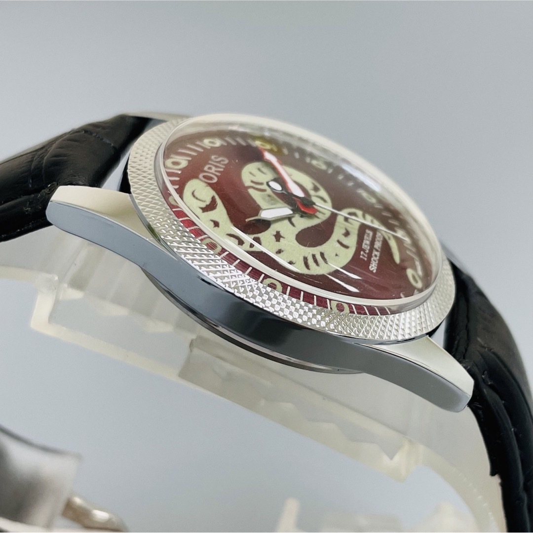 【縁起もの】オリス★ORIS★腕時計/メンズ /手巻き/レッド/ヴィンテージ メンズの時計(腕時計(アナログ))の商品写真