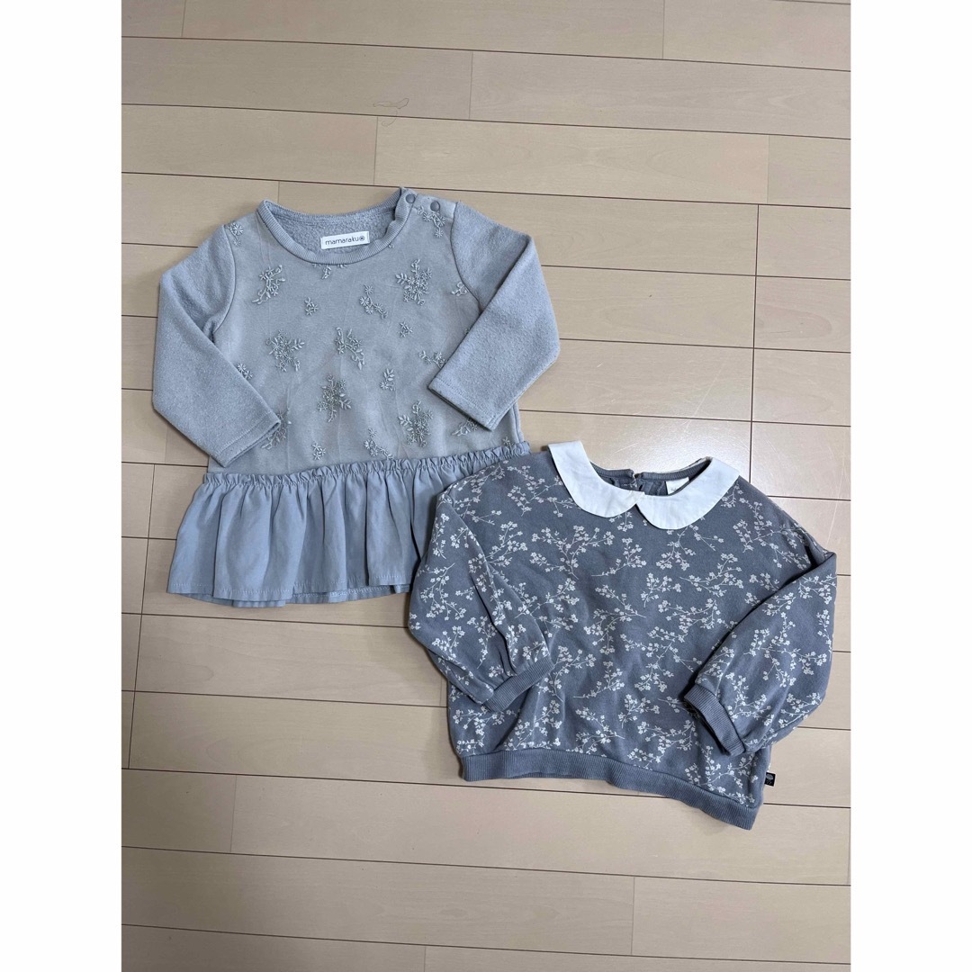 futafuta(フタフタ)の【セット売り】くすみカラー♡mamaraku  フタフタ　トップス　90 キッズ/ベビー/マタニティのキッズ服女の子用(90cm~)(Tシャツ/カットソー)の商品写真