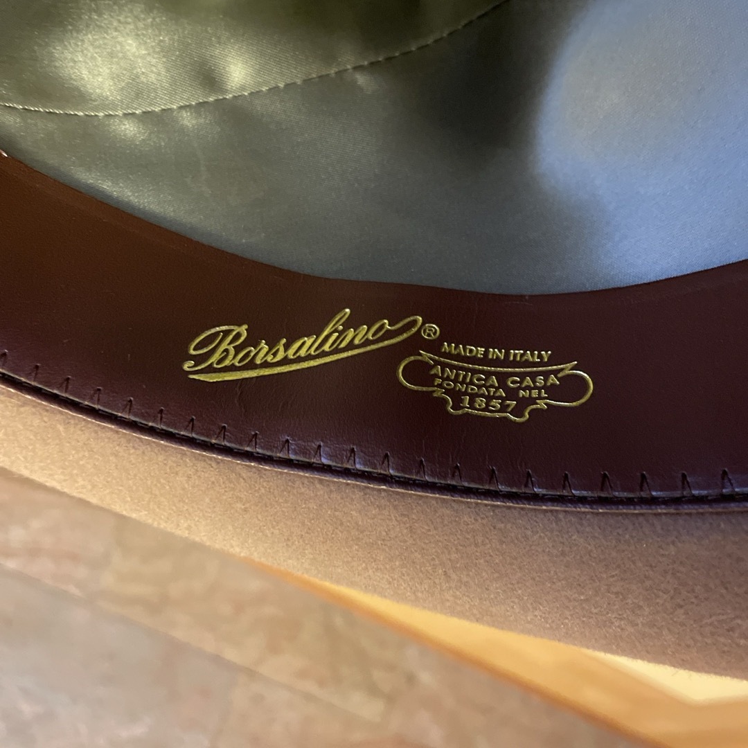 Borsalino(ボルサリーノ)の美品  ボルサリーノ  アレッサンドリア  中折れハット  60 メンズの帽子(ハット)の商品写真