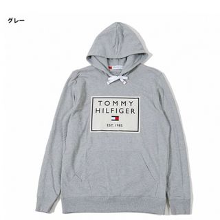 トミーヒルフィガー(TOMMY HILFIGER)のグレーパーカー(パーカー)