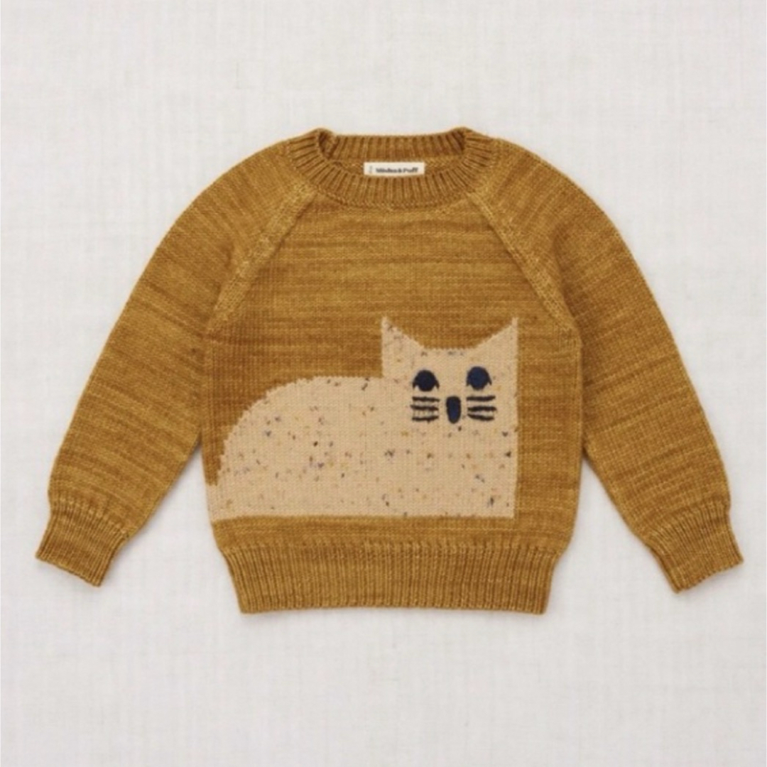 Misha & Puff(ミーシャアンドパフ)のmisha&puff  6y cat sweater キッズ/ベビー/マタニティのキッズ服女の子用(90cm~)(ニット)の商品写真