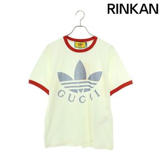 グッチ(Gucci)のグッチ ×アディダス adidas  22SS  LOGO PRINTED TEE S/S 702612 XJEB1 ダブルネームロゴTシャツ メンズ S(Tシャツ/カットソー(半袖/袖なし))