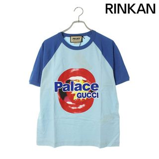 グッチ(Gucci)のグッチ ×パレス Palace  720353 XJE1D コットンジェレシーラグランロゴTシャツ メンズ L(Tシャツ/カットソー(半袖/袖なし))