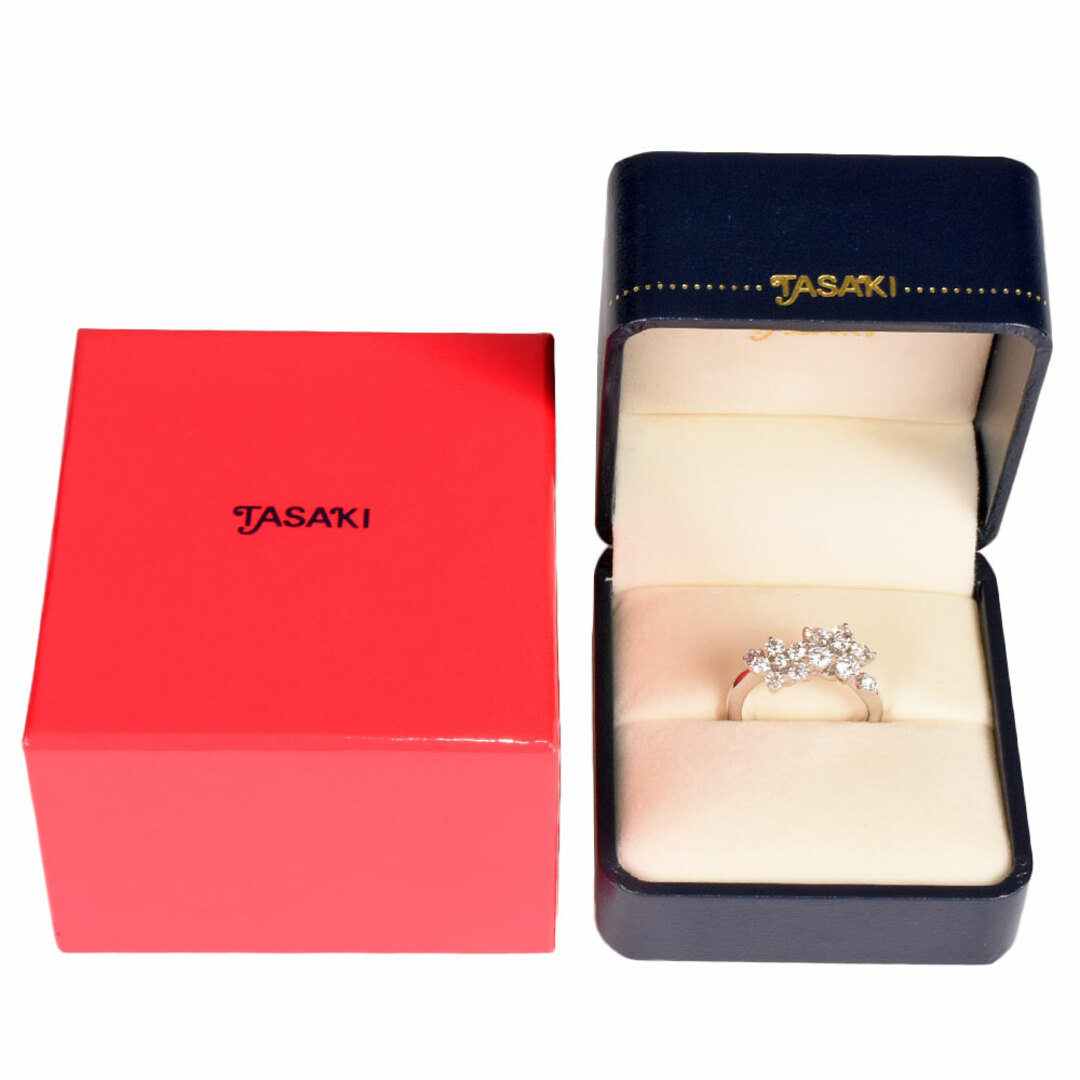 TASAKI(タサキ)のタサキ TASAKI リング 指輪  ダイヤモンド 0.83ct 約11号 K18WG  フラワー レディース【中古】 レディースのアクセサリー(リング(指輪))の商品写真