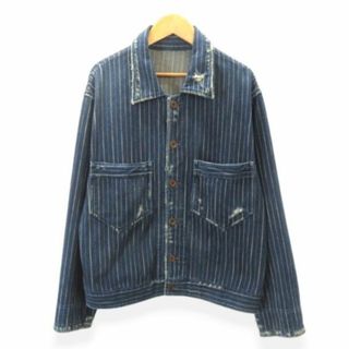 ポータークラシック(PORTER CLASSIC)のPORTER CLASSIC HAWAIIAN DENIM JACKET サイズM ポータークラシック ハワイアンデニムジャケット(Gジャン/デニムジャケット)