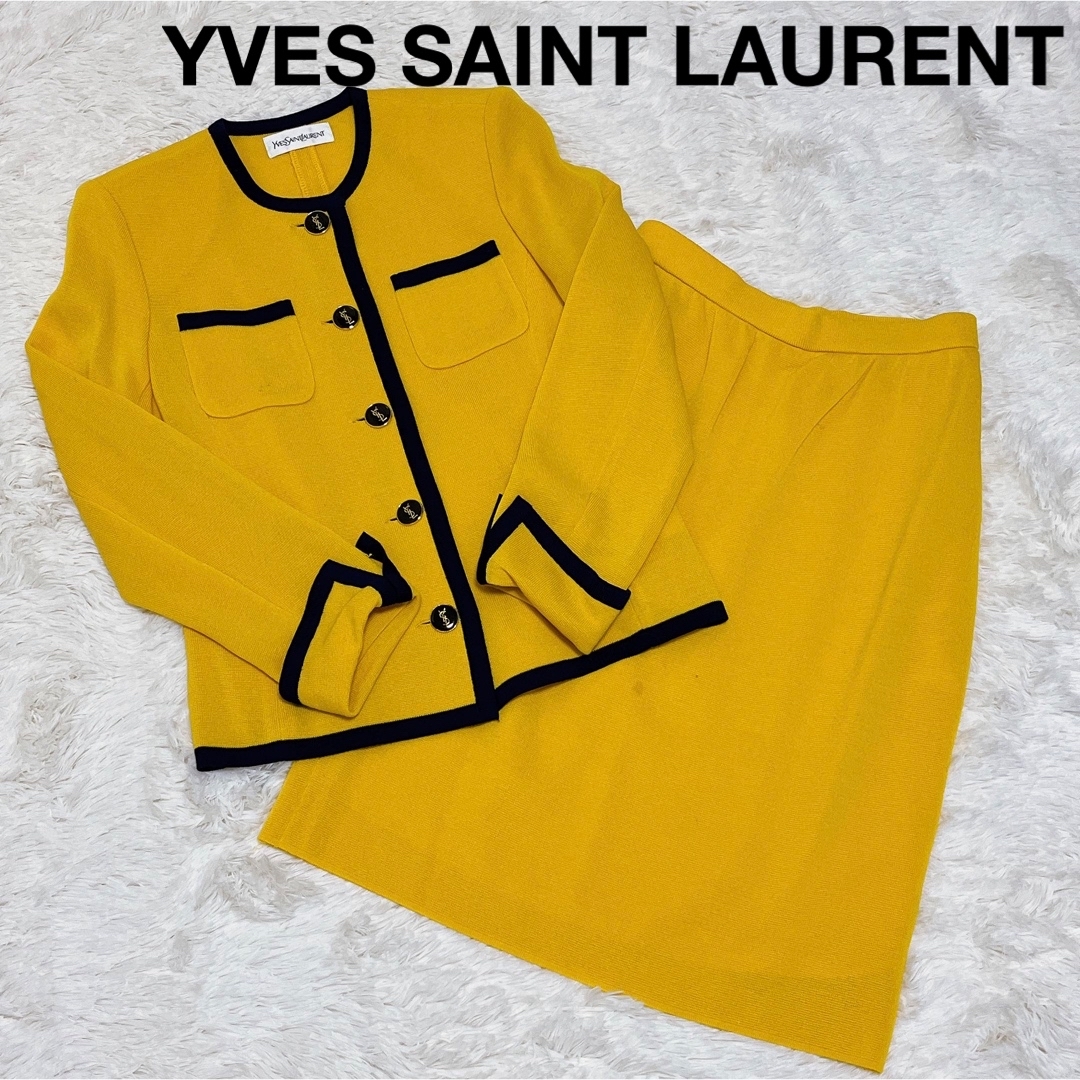 Yves Saint Laurent(イヴサンローラン)のYVES SAINT LAURENT イヴサンローラン セットアップ ニット レディースのレディース その他(セット/コーデ)の商品写真