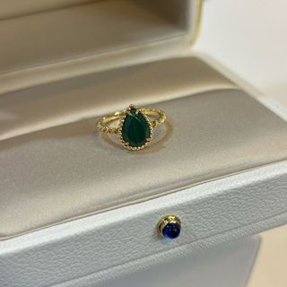 ブシュロン(BOUCHERON)の極美品　ブシュロン　セルパンボエム　マラカイト　リング(リング(指輪))