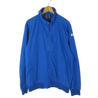 ヘリーハンセン(HELLY HANSEN)のヘリーハンセン ブルゾンジャケット スタンドカラー ナイロン 青 L ■SM1(ブルゾン)