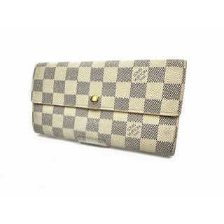 ルイヴィトン(LOUIS VUITTON)のLV๑ルイヴィトン*二つ折り長財布✧ダミエアズール๑アイボリー*N61735✧(財布)