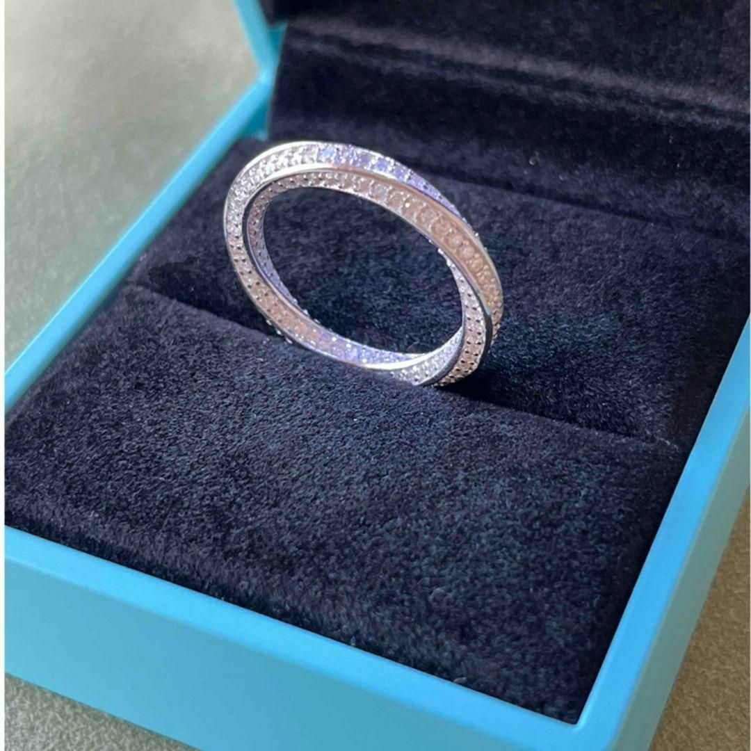 12号　最高級人工ダイヤモンド　sona シルバー　フルエタニティ　リング　指輪 レディースのアクセサリー(リング(指輪))の商品写真
