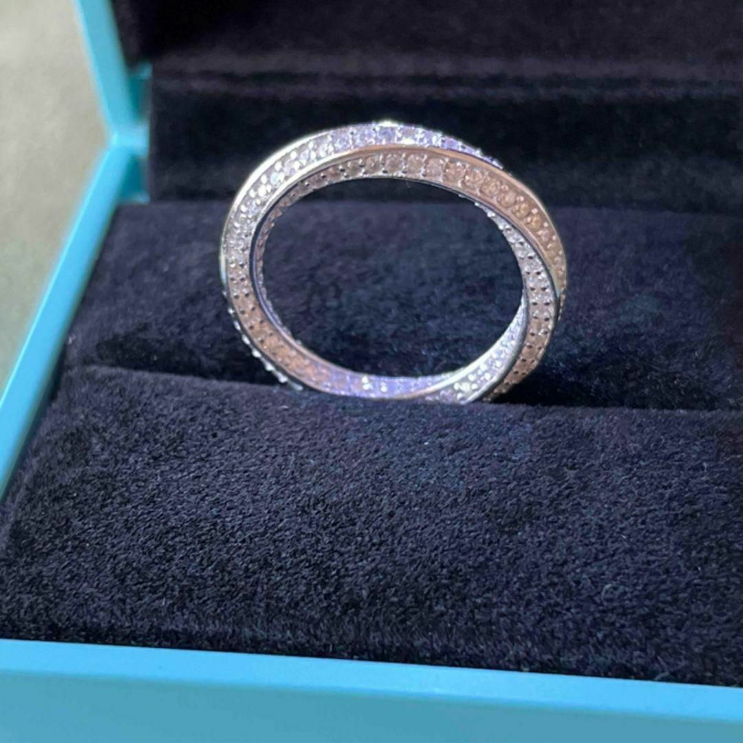 12号　最高級人工ダイヤモンド　sona シルバー　フルエタニティ　リング　指輪 レディースのアクセサリー(リング(指輪))の商品写真